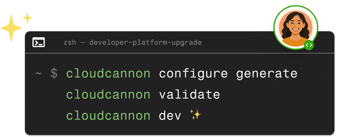 CloudCannon developer platform upgrade